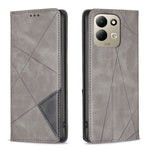 For Xiaomi Redmi 17 5G / Xiaomi Redmi 17 4G Case Card Slots Geometry Imprint Leather Phone Cover