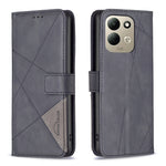 BINFEN COLOR för Xiaomi Redmi 17 5G / Xiaomi Redmi 17 4G mobilskal plånboksfodral geometriskt präglat läderfodral