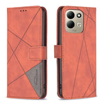 BINFEN COLOR för Xiaomi Redmi 17 5G / Xiaomi Redmi 17 4G mobilskal plånboksfodral geometriskt präglat läderfodral