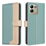 BINFEN COLOR for Xiaomi Redmi 17 5G / Xiaomi Redmi 17 4G Leather Case Splicing Color RFID Blocking Wallet Stand Phone Cover