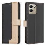 BINFEN COLOR for Xiaomi Redmi 17 5G / Xiaomi Redmi 17 4G Leather Case Splicing Color RFID Blocking Wallet Stand Phone Cover