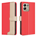 BINFEN COLOR for Xiaomi Redmi 17 5G / Xiaomi Redmi 17 4G Leather Case Splicing Color RFID Blocking Wallet Stand Phone Cover