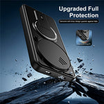 For Xiaomi Redmi Note 15 Pro 4G (Global) Case with Slide Camera Cover Kickstand Shockproof PC + TPU Matte Finish Phone Shell