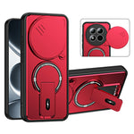 For Xiaomi Redmi Note 15 Pro 4G (Global) Case with Slide Camera Cover Kickstand Shockproof PC + TPU Matte Finish Phone Shell