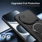 For Xiaomi Redmi Note 15 Pro 5G (Global) Case with Slide Camera Cover Kickstand Shockproof PC + TPU Matte Finish Phone Shell