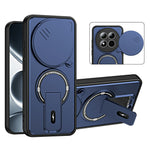 For Xiaomi Redmi Note 15 Pro 5G (Global) Case with Slide Camera Cover Kickstand Shockproof PC + TPU Matte Finish Phone Shell