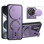 For Xiaomi Redmi Note 15 Pro 5G (Global) Case with Slide Camera Cover Kickstand Shockproof PC + TPU Matte Finish Phone Shell