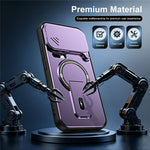 For Xiaomi 17 Pro Case with Slide Camera Cover Kickstand Shockproof PC + TPU Matte Finish Phone Shell