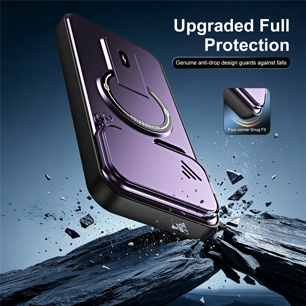 For Xiaomi 17 Pro Max Case with Slide Camera Cover Kickstand Shockproof PC + TPU Matte Finish Phone Shell