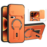 For Xiaomi 17 Pro Max Case with Slide Camera Cover Kickstand Shockproof PC + TPU Matte Finish Phone Shell