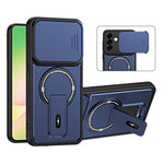 Til Samsung Galaxy A56 5G Cover med Skydekameralåg Støtteben Stødsikkert PC + TPU Mat Finish Telefoncover