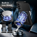 For Samsung Galaxy S26+ Case with Slide Camera Cover Kickstand Shockproof PC + TPU Matte Finish Phone Shell