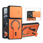 Stødsikkert PC + TPU-cover med mat finish, glidende kamerabeskyttelse og stativ til Motorola Edge 70 Ultra 5G / Signature 5G