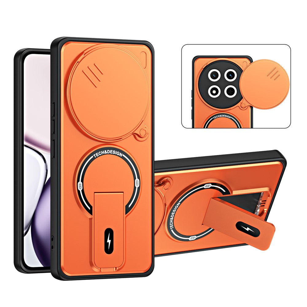 For Honor Magic7 Lite 5G  /  X60 Pro 5G  /  X9c 5G Case with Slide Camera Cover Kickstand Shockproof PC + TPU Matte Finish Phone Shell