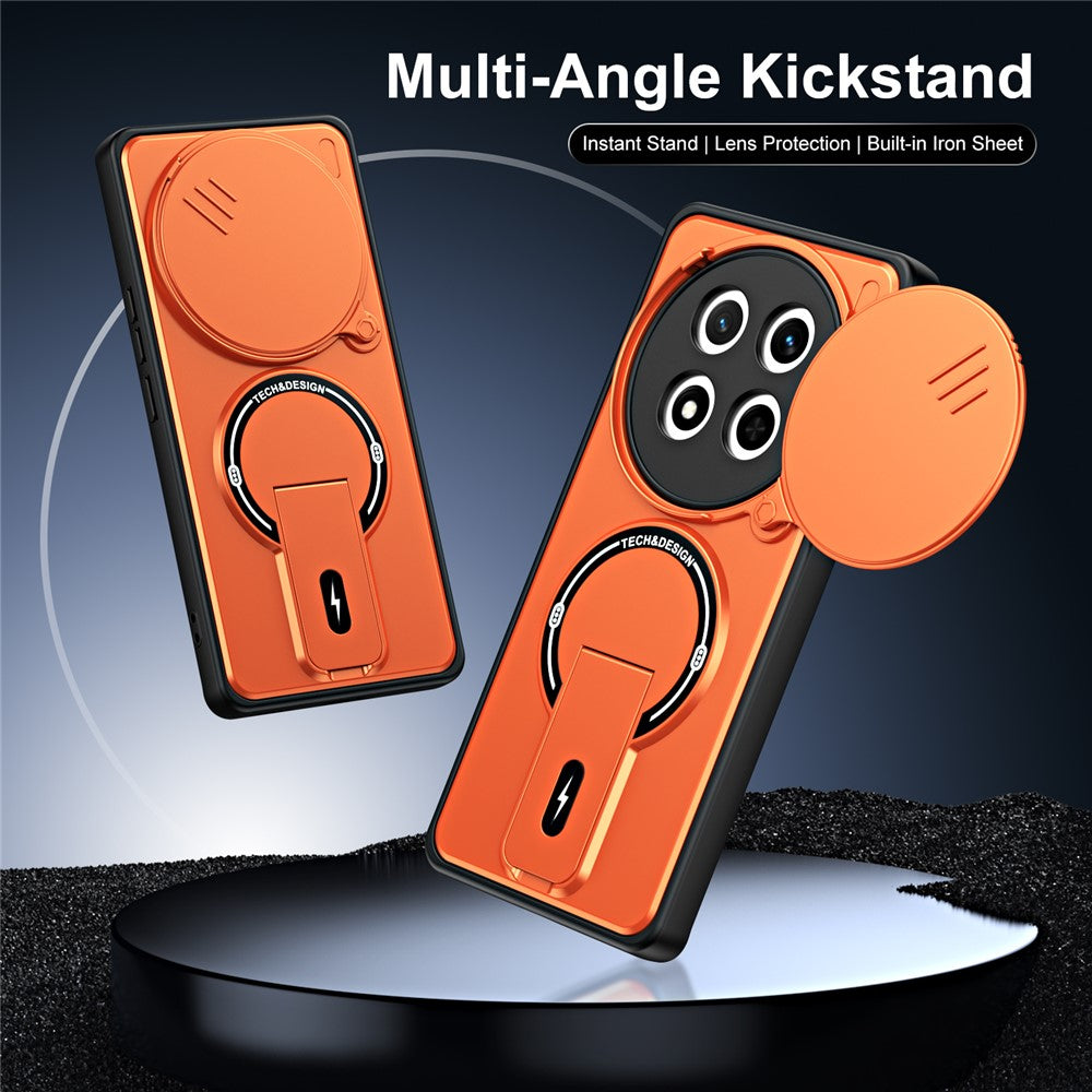For Honor Magic7 Lite 5G  /  X60 Pro 5G  /  X9c 5G Case with Slide Camera Cover Kickstand Shockproof PC + TPU Matte Finish Phone Shell