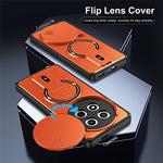 For Honor Magic7 Lite 5G  /  X60 Pro 5G  /  X9c 5G Case with Slide Camera Cover Kickstand Shockproof PC + TPU Matte Finish Phone Shell