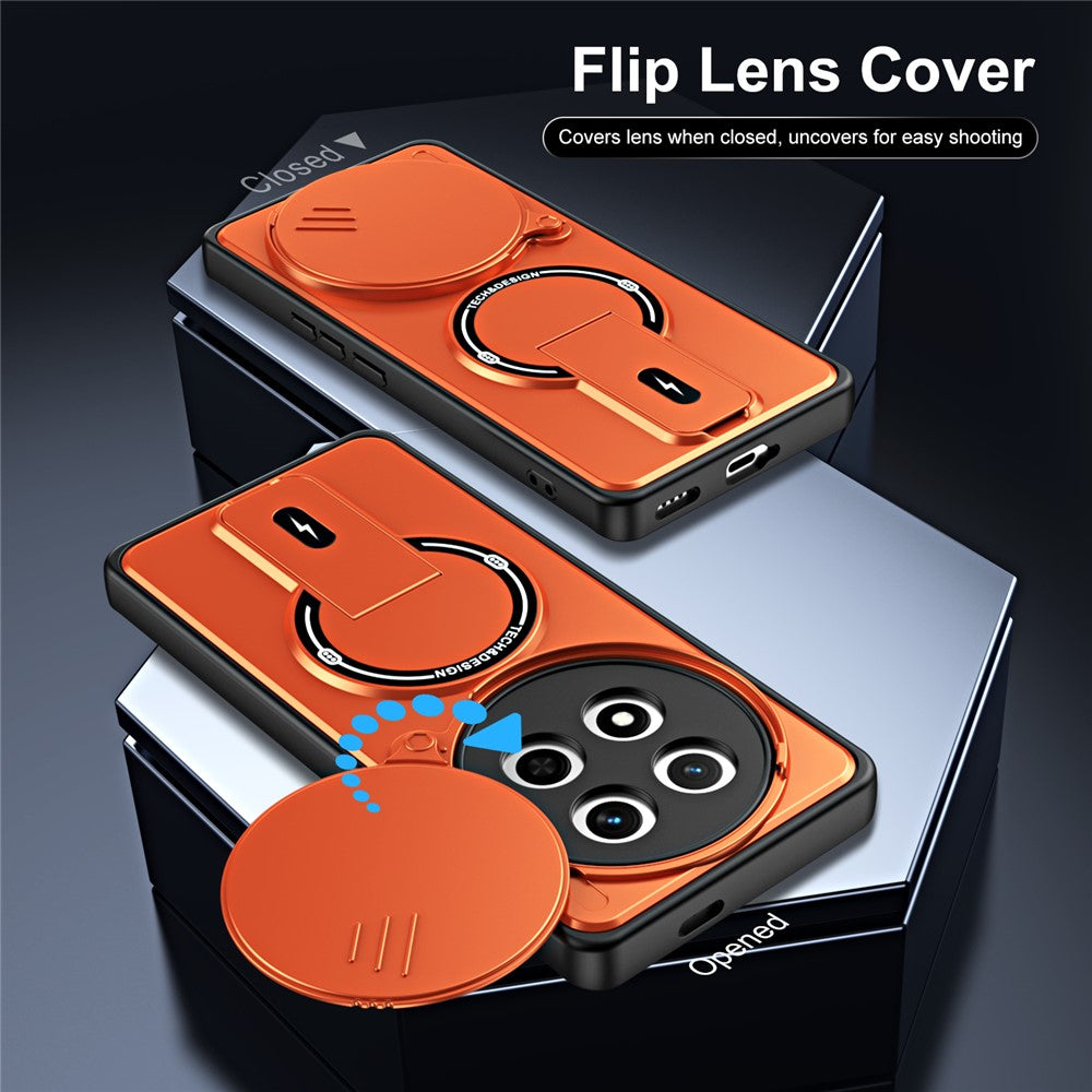 For Honor Magic7 Lite 5G  /  X60 Pro 5G  /  X9c 5G Case with Slide Camera Cover Kickstand Shockproof PC + TPU Matte Finish Phone Shell