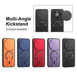 For Honor X70 5G  /  X9d 5G  /  Magic8 Lite 5G Case with Slide Camera Cover Kickstand Shockproof PC + TPU Matte Finish Phone Shell
