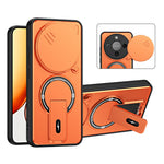 For Honor X70 5G  /  X9d 5G  /  Magic8 Lite 5G Case with Slide Camera Cover Kickstand Shockproof PC + TPU Matte Finish Phone Shell