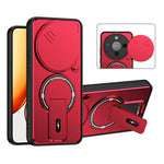 For Honor X70 5G  /  X9d 5G  /  Magic8 Lite 5G Case with Slide Camera Cover Kickstand Shockproof PC + TPU Matte Finish Phone Shell