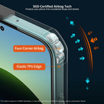 XUNDD-cover til Xiaomi Redmi Note 17 4G (Global) / Note 17 5G (Global) / Note 17 (Indien/Kina) 5G, stødsikkert TPU + akryl, gennemsigtig bagside