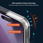 XUNDD til iPhone 18 Pro Max / 17 Pro Max cover - Faldbeskyttende TPU + Akryl Gennemsigtig Bagside Telefoncover