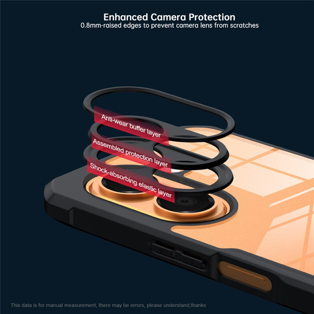 XUNDD For Honor X7e 4G Case Dropproof TPU + Acrylic Clear Back Phone Cover