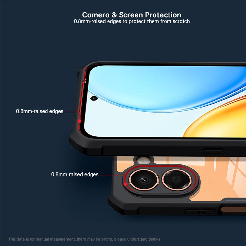 XUNDD For Honor X7e 4G Case Dropproof TPU + Acrylic Clear Back Phone Cover