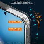 XUNDD-cover til Oppo Reno16 F 5G / Reno16 FS 5G, skridsikkert TPU- og akrylcover, gennemsigtigt mobilcover