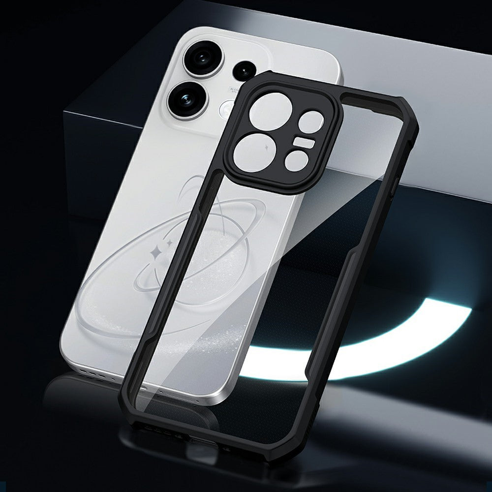 XUNDD-cover til Oppo Reno16 F 5G / Reno16 FS 5G, skridsikkert TPU- og akrylcover, gennemsigtigt mobilcover