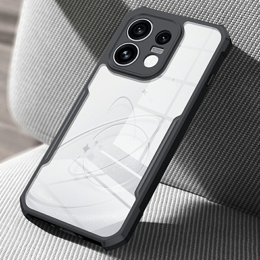 XUNDD-cover til Oppo Reno16 F 5G / Reno16 FS 5G, skridsikkert TPU- og akrylcover, gennemsigtigt mobilcover