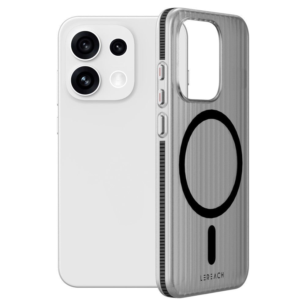 LEREACH TOC Series for Oppo Reno16 5G (Global)  /  Reno16 Pro 5G (Global) Magnetic Case Flowing Grid PC Phone Cover