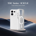 LEREACH TOC Series for Oppo Reno16 5G (Global)  /  Reno16 Pro 5G (Global) Magnetic Case Flowing Grid PC Phone Cover