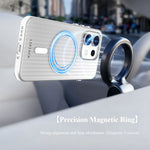 LEREACH TOC Series for Oppo Reno16 5G (Global)  /  Reno16 Pro 5G (Global) Magnetic Case Flowing Grid PC Phone Cover