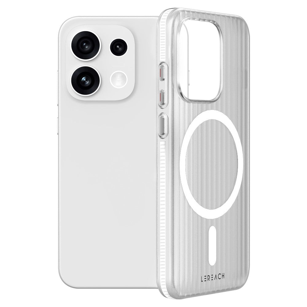 LEREACH TOC Series for Oppo Reno16 5G (Global)  /  Reno16 Pro 5G (Global) Magnetic Case Flowing Grid PC Phone Cover
