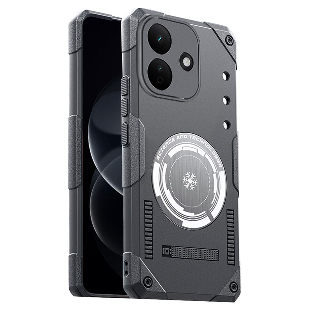 For Xiaomi Redmi Note 17 Pro 5G Case Graphene Cooling TPU + PC Armor Shockproof Phone Cover