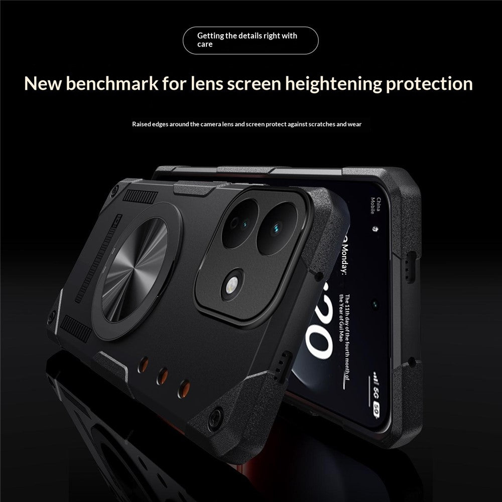 For Xiaomi Redmi Note 17 Pro 5G Magnetic Case 360° Rotating Ring Kickstand TPU Phone Cover