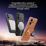 For Xiaomi Redmi Note 17 Pro 5G Magnetic Case 360° Rotating Ring Kickstand TPU Phone Cover