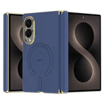 For Samsung Galaxy Z Fold8 Magnetic Case Leather + PC Electroplated Hinge Protection Phone Cover