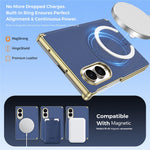 For Samsung Galaxy Z Fold8 Magnetic Case Leather + PC Electroplated Hinge Protection Phone Cover
