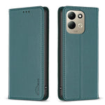 BINFEN COLOR för Xiaomi Redmi 17 5G / Xiaomi Redmi 17 4G Läderfodral BF18 mobilstativ med Kortplatser