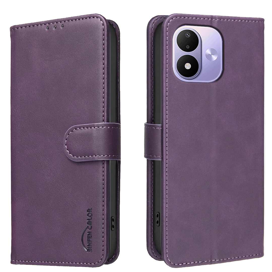 BINFEN COLOR for Xiaomi Redmi Note 17 4G (Global) / Note 17 5G (Global) / Note 17 (India / China) 5G BF37 Case RFID Blocking Wallet Stand Leather Phone Cover