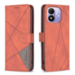 BINFEN COLOR for Xiaomi Redmi Note 17 4G (Global) / Note 17 5G (Global) / Note 17 (India / China) 5G Phone Case Wallet Stand Geometry Imprinted Leather Cover