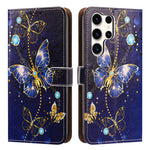 Samsung Galaxy S25 Ultra Skal Mönster Tryckt Plånboksfodral Flip Stand PU Läder Mobilskal med Handledsrem