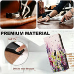 For Samsung Galaxy S26+ Case Pattern Printed Wallet Flip Stand PU Leather Phone Cover with Wrist Strap