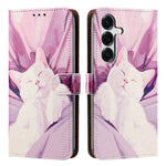 For Samsung Galaxy S26+ Case Pattern Printed Wallet Flip Stand PU Leather Phone Cover with Wrist Strap