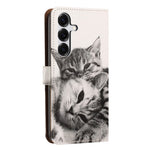 For Samsung Galaxy A25 5G (Global) (161mm) Case Pattern Printed Wallet Flip Stand PU Leather Phone Cover with Wrist Strap