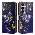 For Samsung Galaxy A25 5G (Global) (161mm) Case Pattern Printed Wallet Flip Stand PU Leather Phone Cover with Wrist Strap
