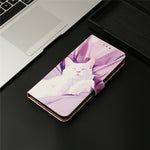 For Samsung Galaxy A55 5G Case Pattern Printed Wallet Flip Stand PU Leather Phone Cover with Wrist Strap