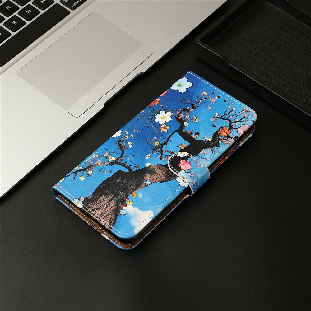 Phone Case For Xiaomi Redmi Note 15 4G (Global) / Note 15 5G (Global) / Poco M8 5G Pattern Printed Wallet Flip Stand PU Leather Cover with Wrist Strap